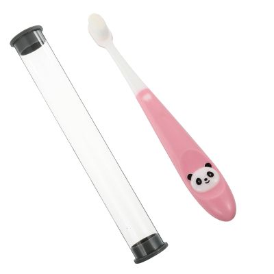 VILLCASE Kids Manual Toothbrush for Children Aged 2-12 with Soft Supple Bristles and Pp Material, Safe and Convenient Tooth Cleaner with Storage Bucket, for Daily Oral Care