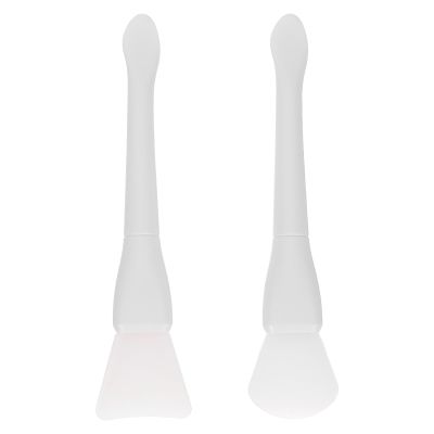 Anneome 2pcs Silicone Spatula Spoons for Wax Seal Stamp Cleaning Portable White Plastic Wax Seal Spoons for On-the-go Crafting and Artistic Projects