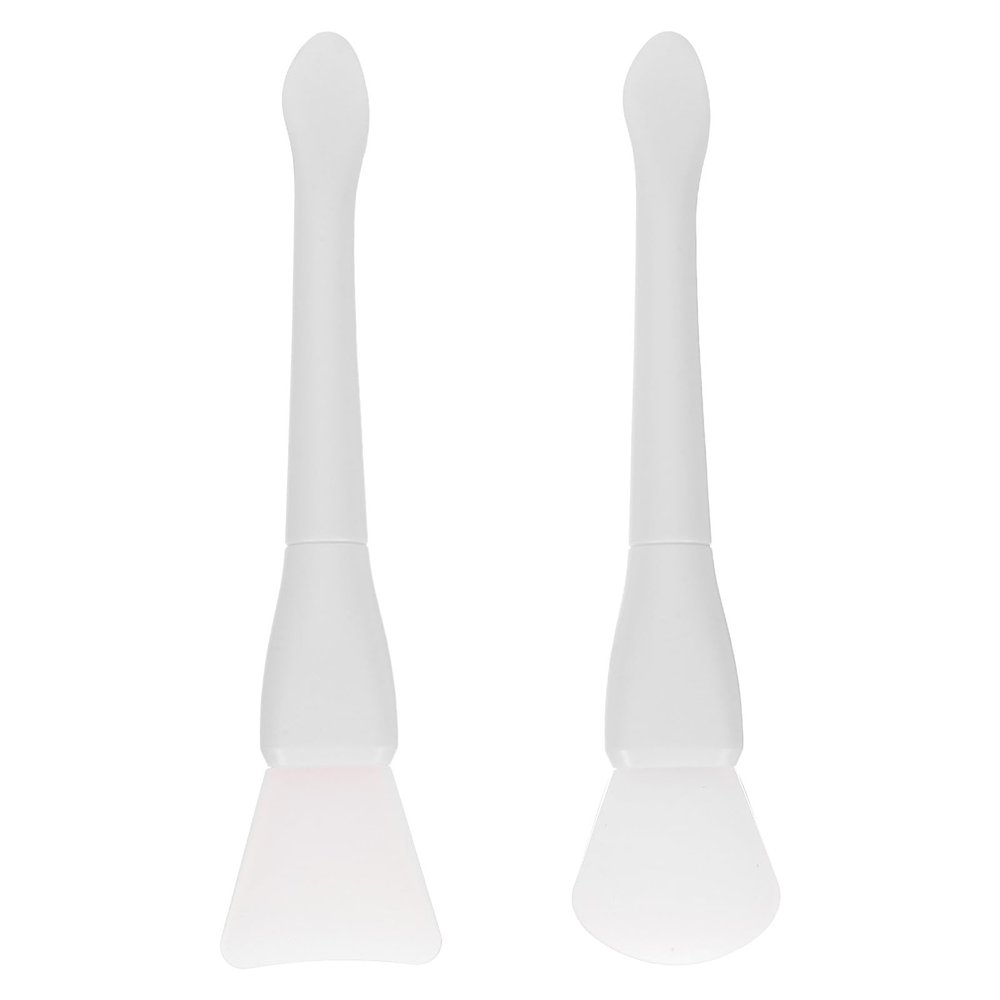 Anneome 2pcs Silicone Spatula Spoons for Wax Seal Stamp Cleaning Portable White Plastic Wax Seal Spoons for On-the-go Crafting and Artistic Projects