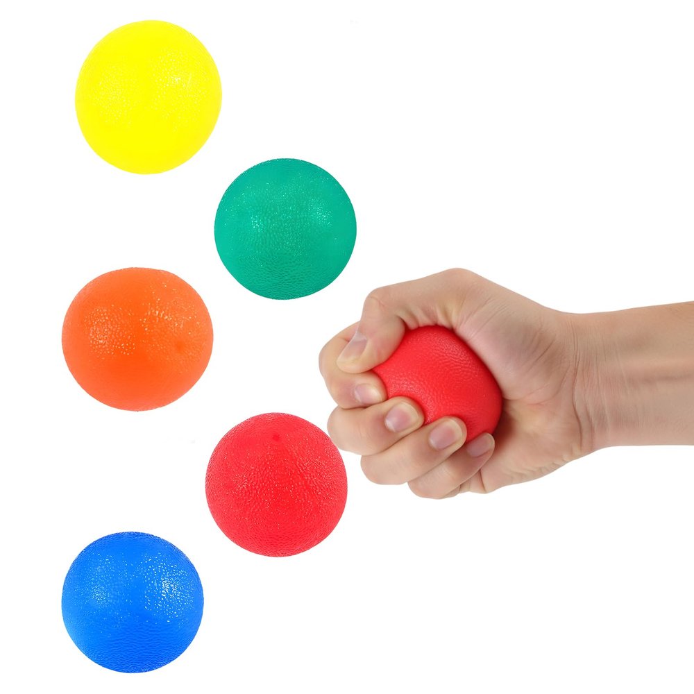 1.96 Inch Stress Balls for Adults, 5 Pack Round Finger Massage Balls for Stress Relief, Diameter Stress Relief Balls, Suitable for Adults