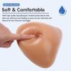 Triangle Silicone Breast Forms, Concave Bottom Non-Stick Fake Boobs - C Cup Bra Pad Enhancers for Crossdresser, Transgender(Non-Stick,KK Cup) view 3