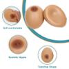 Teardrop Self-Adhesive Silicone Breast Forms C Cup Brown, Bra Pad Enhancers for Crossdresser Transgenders(F Cup) view 4