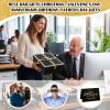 AmazingSpark 12 Pcs Birthday Gifts Baskets for Men Box Gift for Men 16 oz Tumbler Wallet Eye Mask Leather Belt Tie Keychain Pen Journal Hat Set for Dad Husband Brother(Large Bow Gift Box) view 4