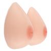 Self-Adhesive Teardrop Silicone Breast Forms, Concave Bottom C Cup Nude - Fake Boobs for Transgender(A Cup) view 1