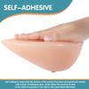Self-Adhesive Teardrop Silicone Breast Forms, Concave Bottom C Cup Nude - Fake Boobs for Transgender(A Cup) view 4