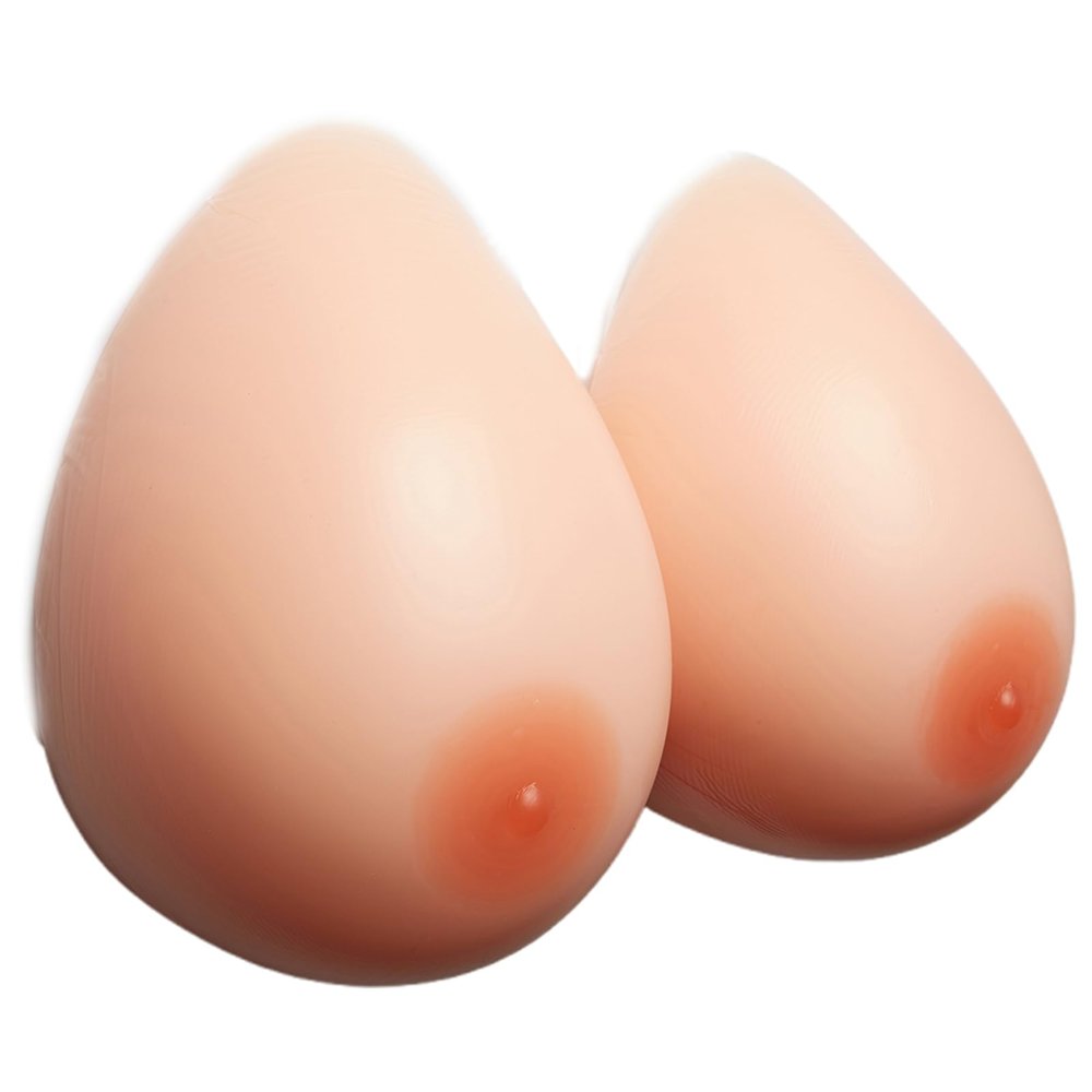 Concave Bottom Silicone Breast Forms C Cup Brown, Bra Pad Enhancers for Crossdresser Transgender Mastectomy Prosthesis(Skincolor,D Cup)