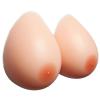 Concave Bottom Silicone Breast Forms C Cup Brown, Bra Pad Enhancers for Crossdresser Transgender Mastectomy Prosthesis(Skincolor,D Cup) view 1