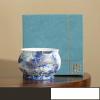 Dragon Ascension Prosperous Tea Cup Chinese-style for Elders, Fathers, and Leaders 160ml Gift Box Set (Dragon Ascension Golden Bell Cup (Gift Box)) view 1