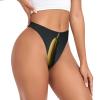 WZYCWB surreal banana Printed Soft Women's Thong, Sexy Lingerie, Bikini Panties, for Everyday Wear, Black, M view 2