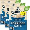 Porridge Oats Quakers 1Kg Pack (3x1Kg) view 1
