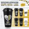 Willinglong 24 Pcs 911 Dispatch Appreciation Week Gifts Bulk 16 oz Coffee Tumbler with Lid 911 Dispatcher Telecommunicators Thank You Cups NPSTW Gifts for Emergency Dispatcher Operator Responder view 2