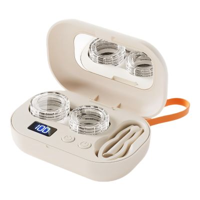 Contact Lens Cleaner - Contact Lens Cleaner, Quick Clean Care Contacts Bifocal Machine, Glasses Cleaning Box | Portable Cute Bifocal Case for Home Gym Outdoor Travel Office, 1*Set