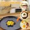 Egg Ring Mold Kitchen Utensils Stainless Steel Non-Stick Pancake Egg Mould for Hamburger, Muffin, Sandwich and Home Baking or Restoration view 2