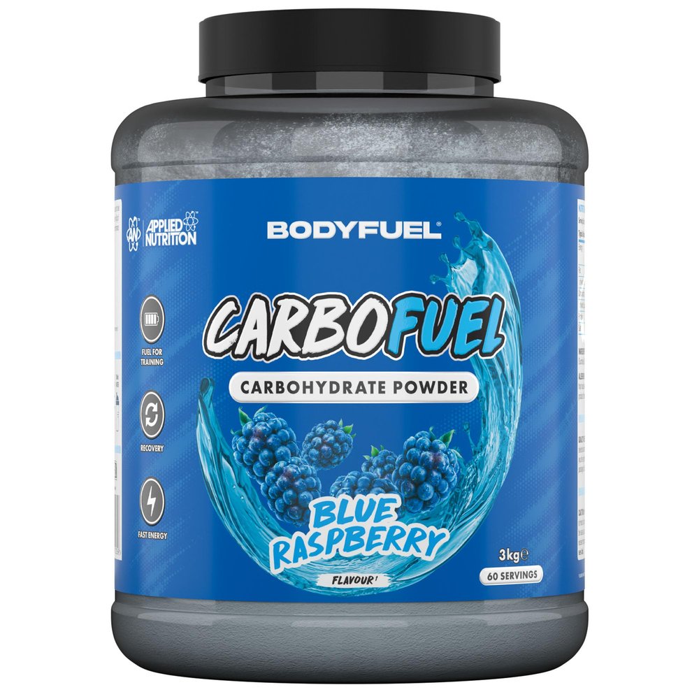 Applied Nutrition CarboFuel Carbohydrate Powder Fast Release Energy Carbohydrates for Training Endurance & Performance Support (3kg 60 Servings) (Blue Raspberry)