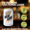 High & Dry | The Functional Lager | 0.4% ABV | Brewed in the UK | Premium Functional Ingredients | Gluten Free | Vegan | 79kcals | 4x330ml cans view 3