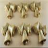 6 x Edible 3D 55mm Jingle Bells, Christmas icing toppers, cake cupcakes decorations T095 (Radiant Gold) view 1