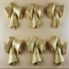6 x Edible 3D 55mm Jingle Bells, Christmas icing toppers, cake cupcakes decorations T095 (Radiant Gold) view 2