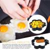 Egg Rings for Mirror Eggs, with Non-Stick Coating | Pancake Shape Egg Rings for Grill Plate - For Household, Camping and Commercial Use as well as for Breakfast, Pancakes, Sandw view 2