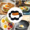 Egg Rings for Mirror Eggs, with Non-Stick Coating | Pancake Shape Egg Rings for Grill Plate - For Household, Camping and Commercial Use as well as for Breakfast, Pancakes, Sandw view 4
