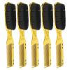 Double Ended Hair Brush Comb, Men's Beard Grooming Brush, Ergonomic Nylon Hair Styling Tool with ABS Handle, 2 in 1 Hair Comb and Beard Brush for Home Travel Salon view 1