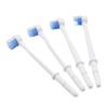 4pcs Oral Hygiene Accessories Nozzles Brush Tip, Compatible with Waterpik WP-100 WP-450 WP-250 WP-300 WP-660 WP-900 Brush Flosser Head Oral Irrigator Parts
