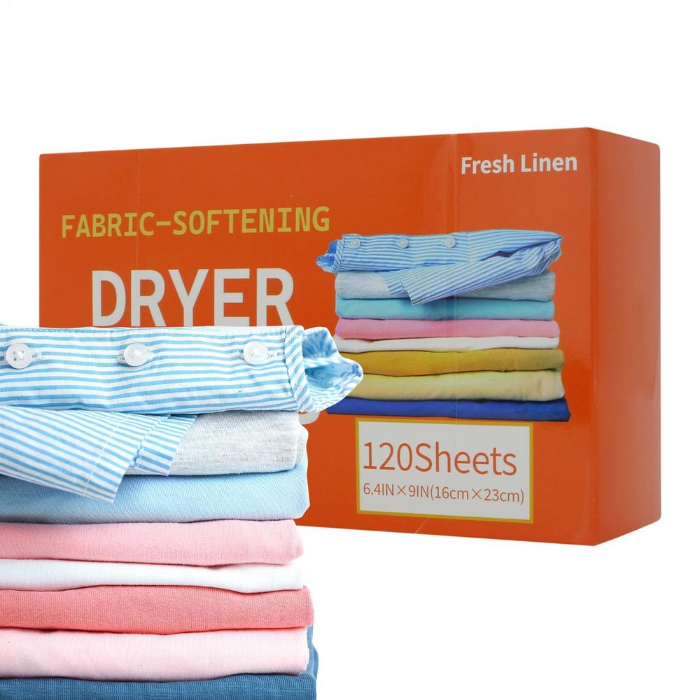 Fabric Softener Sheets - 120 Pieces Scented Dryer Sheets | Clothes Washing Fabric Softening Tablets Softens & Removes Static Cling Laundry Softener, For Dryer Washer
