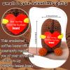 Jenaai Funny Valentines Day Gifts for Coffee Lovers Wife Husband Boyfriend Girlfriend Birthday Ideas, Handmade Crochet Coffee Bean Positive Small Cute Crochet Gifts for Friends view 2