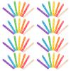 Mipcase 100pcs Wooden Ice Cream Sticks Mixed Colors DIY Craft Ice Pop Lollipop Sticks for Handmade Ice Lollies and Arts Supplies view 1