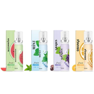 4Pcs Breath Freshener Spray, Fresh Fruit Flavor Mouth Spray for Bad Breath & Smokers, Travel Size, Instant Freshness