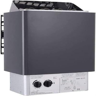Electric Sauna Heater 220V for 141-459 Cubic Feet, 3-9kW Steam Bath with Internal Controller, 3h Timer & Adjustable Temperature for Home Spa