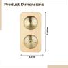 BOSREROY Temperature & Humidity Gauge for Sauna: Pine-Framed Dual Display view 4