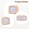 BOSREROY 2-in-1 Sauna Thermometer & Hygrometer, Wooden Gauge for Spas view 2