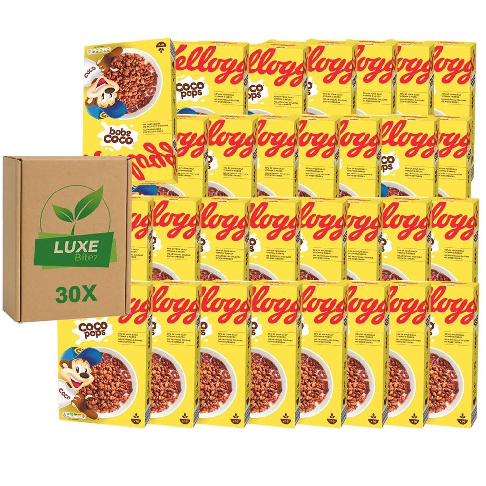 Breakfast Cereal Mini Portions Coco Pops 35g Compatible with Kelloggs By Luxe Bitez (Pack of 30)