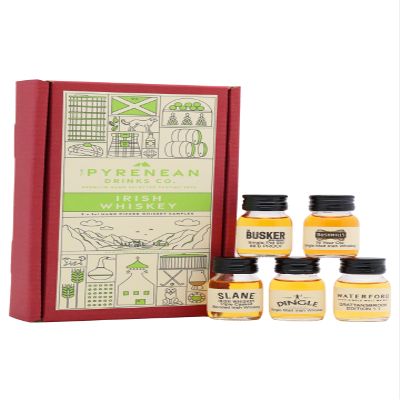 The Pyrenean Drinks Co. - Irish Whiskey Tasting Set - 5 x 30ml Premium Irish Whiskies in a Presentation Box