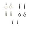 12 Pack Zipper Pull Replacement, Metal Zip Pullers Detachable Tab Repair Handle Mend Fixer, Spare Extension Tag for Luggage, Clothing, Backpack, Suitcase, Jackets, Boots & Purse (Attaches to Existing