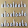 27 Peice Edible 3D Unicorn Horns and Ears Set icing toppers, cake cupcakes decorations T098 (Ivory) view 2