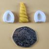 27 Peice Edible 3D Unicorn Horns and Ears Set icing toppers, cake cupcakes decorations T098 (Ivory) view 4