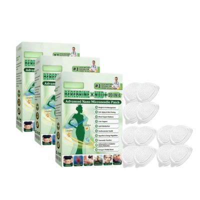 Moringa 10 in 1 Advanced Nano Microneedle, Natural Ingredients, Slimming Patches for Men and Women, One Box of Four Tablets