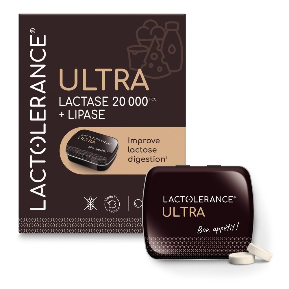 LACTOLERANCE Ultra High Strength Lactase Tablets 20,000 FCC, 36 Chewable