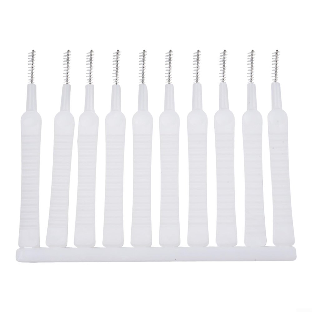 10/20/30 Pcs Shower Head Cleaning Brushes with Spiral Nylon Bristles for Cleaning Small Nozzles, Slots, and Pipes (10pcs)