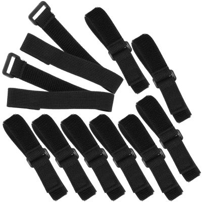Mipcase 10pcs Soft Elastic Lunch Box Straps with Hook and Loop Closure, Reusable Bento Box Carrying Bands for Lunch Containers, Adjustable Food Storage Fixing Belts