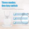 Automatic Toothbrush Ultrasonic Toothbrush, Ultrasonic Electric Toothbrush for Adults, Ultrasonic U-Shaped 360 Toothbrush, Ultrasonic Toothbrush Kit for Travel Home Dual-use (White) view 3
