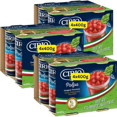 Italian Chopped Tomatoes Cirios (12x400g)