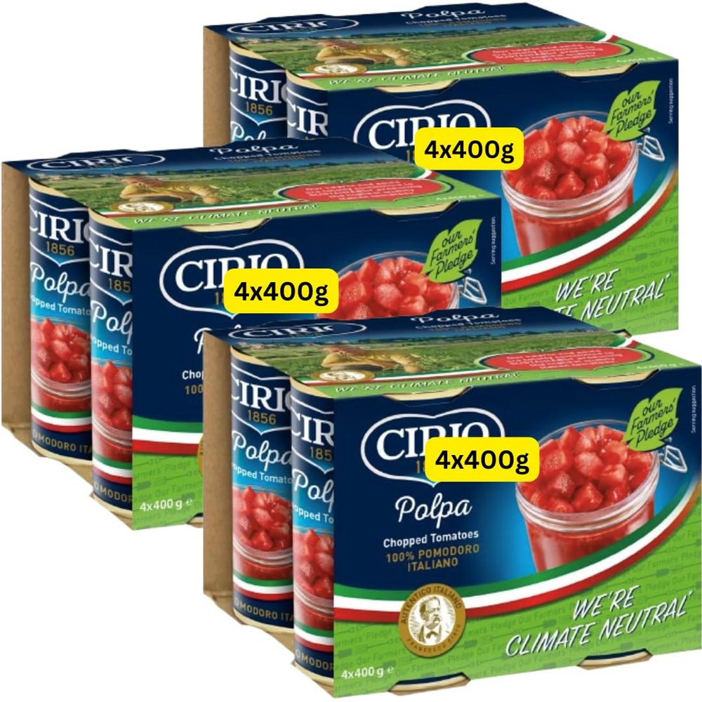 Italian Chopped Tomatoes Cirios (12x400g)