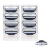 8 Pcs Razor Blades Refills with M-a-c-h-3, Razor Blades Men with 3-Layered and Double Lubrication Strip, Manual Shaver Blade for Daily Use view 1