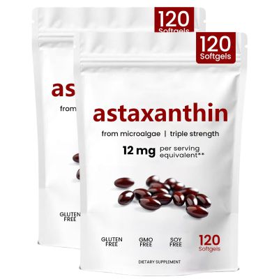 Astaxanthin Softgels, Triple Strength Astaxanthin 12mg, Premium Astaxanthin Supplements 120 Softgels,Astaxanthin Antioxidant Supplements for Skin, Eyes, and Joint Healthy | Non-GMO (2)