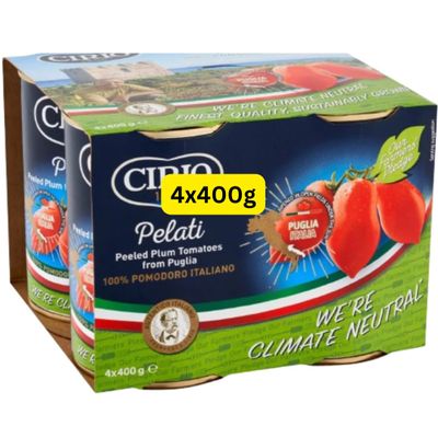 Peeled Plum Tomatoes Pelati Cirios (4x400g)
