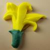12 x Edible 3D 50mm Lily Flowers icing toppers, cake cupcakes decorations T109 (Yellow) view 3
