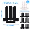 6 PCS Kinesiology Tape for Shoulder Breathable Elastic Waterproof Precut Sports Tape for Muscle Discomfort Relief Pre-Cut Kinesiology Athletic Sticker Strips Shoulder Tape for Shoulder Support (Black) view 2