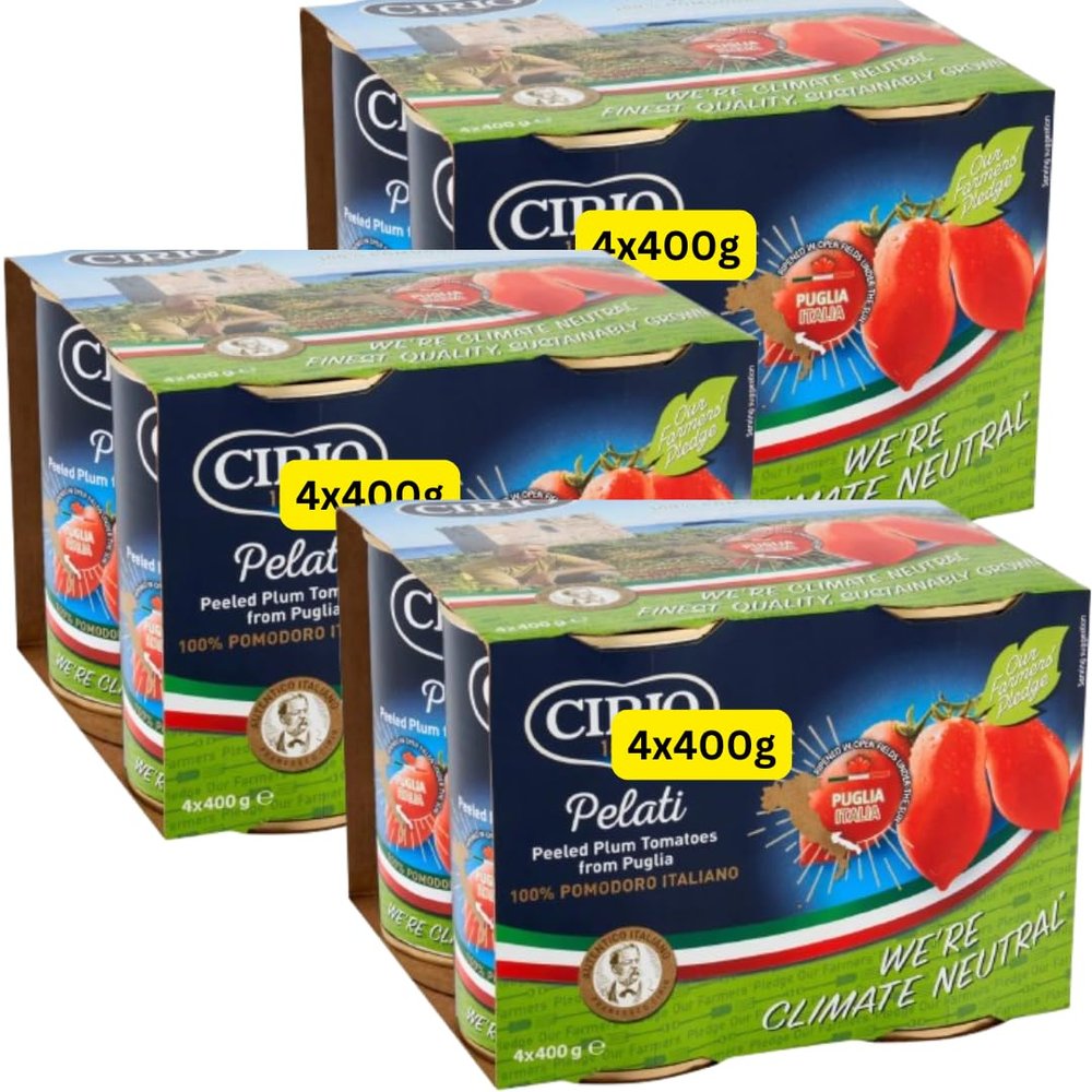 Peeled Plum Tomatoes Pelati Cirios (12x400g)